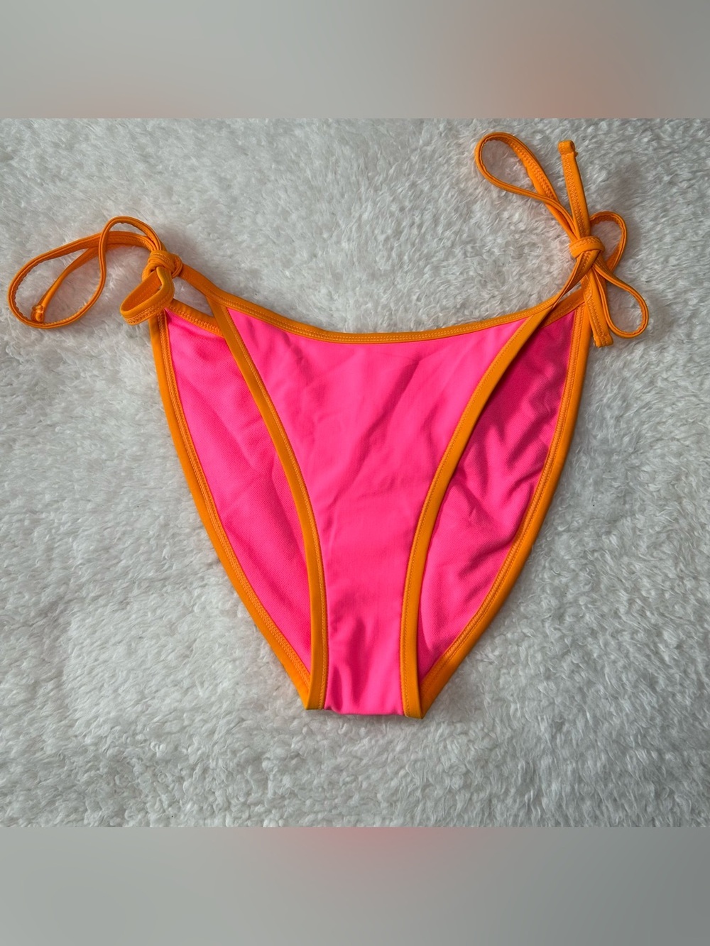 Wild Fable Women’s Pink & Orange String Bikini Bottom XS NWOT
